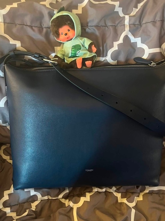 Coach Other - Coach Navy Blue Leather Mott Messenger bag sold out online
